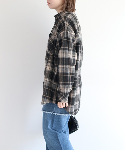 cepo(セポ)の「クレイジーパターンMIXチェックシャツ(シャツ/ブラウス・レディース・ブラウン/ブラック・M)」の20枚目の写真
