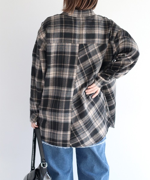 cepo(セポ)の「クレイジーパターンMIXチェックシャツ(シャツ/ブラウス・レディース・ブラウン/ブラック・M)」の21枚目の写真
