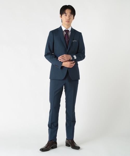 CROWDED CLOSET（クラウデッドクローゼット）の「ヘリンボーンドレスシャツ（シャツ/ブラウス・メンズ・ホワイト/ブルー・02/03）」の8枚目の写真