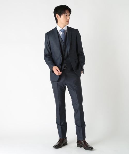 CROWDED CLOSET（クラウデッドクローゼット）の「ヘリンボーンドレスシャツ（シャツ/ブラウス・メンズ・ホワイト/ブルー・02/03）」の9枚目の写真