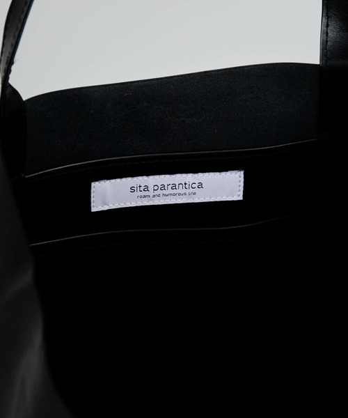 sita parantica（シータパランティカ）の「sita parantica/シータ パランティカ TOTE-Minimal spec.Leather レザートートバック（トートバッグ・レディース・ブラック/オリーブ・FREE）」の15枚目の写真