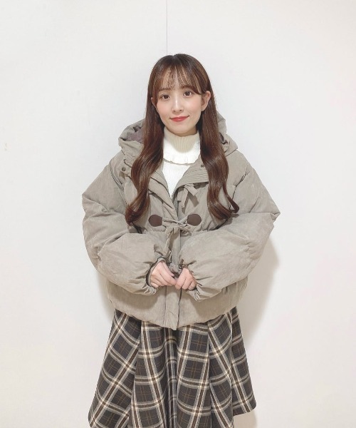 極美品 F.i.n.t リボン 定価2.7万円ロングダウンコート F 極美品 F.i.n.t リボン 定価2.7万円ロングダウンコート F