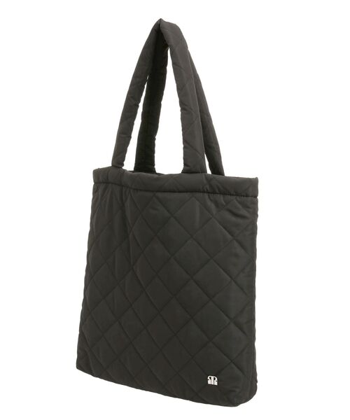 黒のキルティングバッグ ぬいぐるみ付き(希少品) THE SCAPE OF GREEN 10 Pockets 軽量スターキルティングバッグ