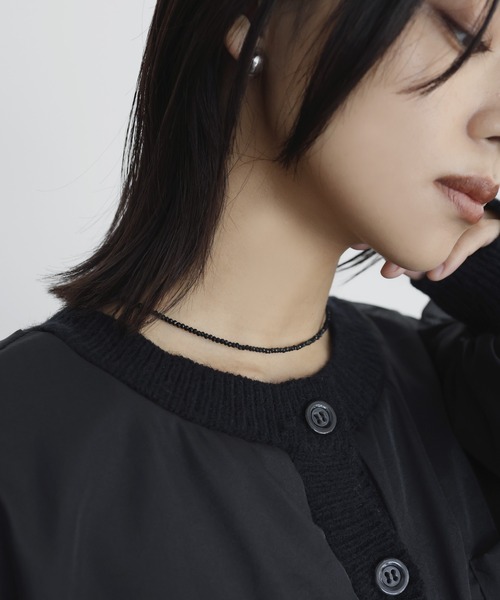 hellam(へラム)の「ビーズチョーカー(チョーカー・レディース・ブラック/シルバー・FREE)」の7枚目の写真