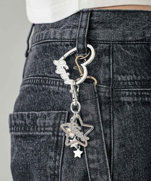 X-girl（エックスガール）の「TWINKLE STARS KEYHOLDER（キーホルダー・レディース・シルバー・ONE SIZE）」の7枚目の写真
