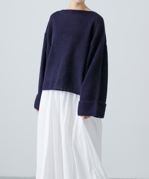 かぐれ（カグレ）の「アルパカ混ワイドスリーブニット（ニット