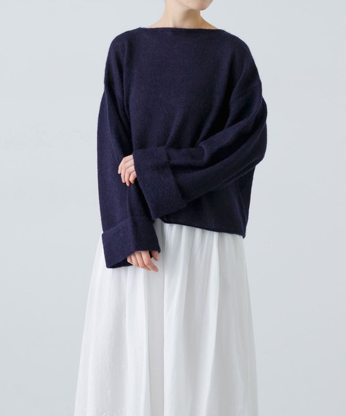 かぐれ（カグレ）の「アルパカ混ワイドスリーブニット（ニット