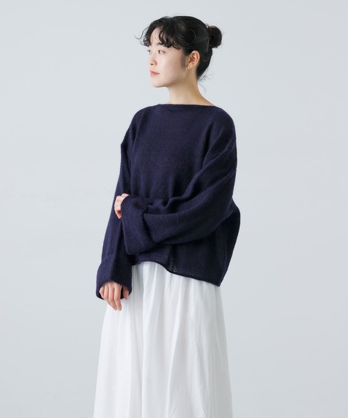 かぐれ（カグレ）の「アルパカ混ワイドスリーブニット（ニット