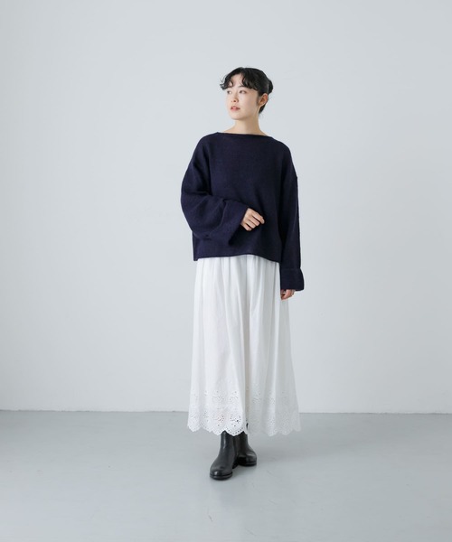 かぐれ（カグレ）の「アルパカ混ワイドスリーブニット（ニット