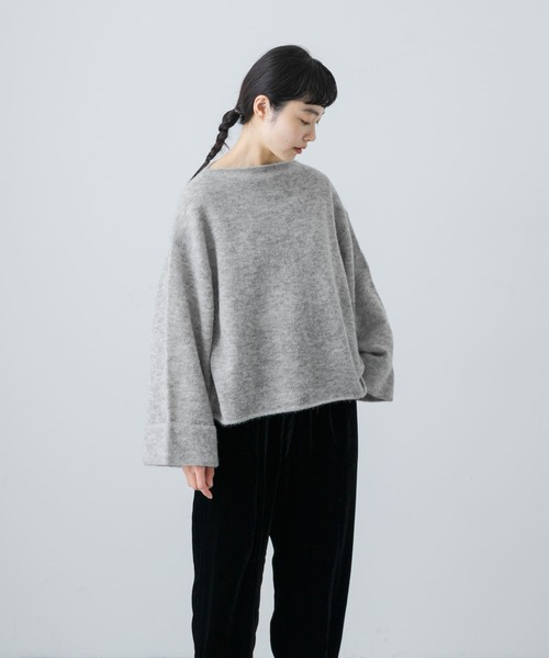 かぐれ（カグレ）の「アルパカ混ワイドスリーブニット（ニット
