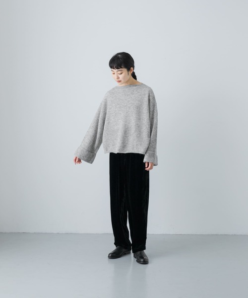 かぐれ（カグレ）の「アルパカ混ワイドスリーブニット（ニット