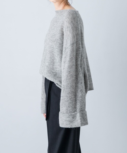 かぐれ（カグレ）の「アルパカ混ワイドスリーブニット（ニット