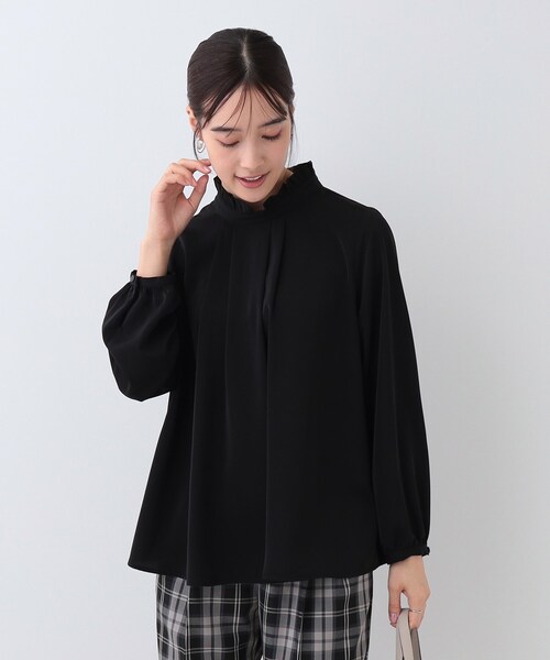 セール】【S-3L/洗える/セレモニー】さらり軽やか スタンドカラー