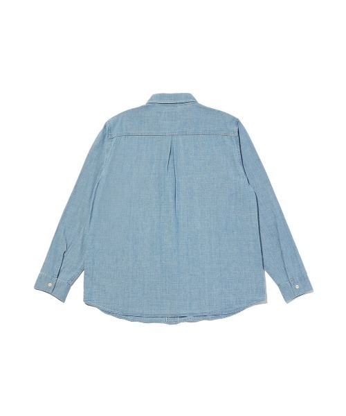 Levi's(リーバイス)の「Levi's/リーバイス BLUETAB(TM) シャンブレーワークシャツ(シャツ/ブラウス・メンズ・ライトインディゴブルー・M/L/XL/S)」の7枚目の写真