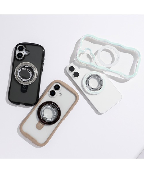 iFace(アイフェイス)の「iFace BeBling Wave MagSynq Ring Holder MagSafe対応 スマホリング(スマホグッズ・レディース・ブラック/シルバー/ホワイト系その他2・FREE)」の21枚目の写真