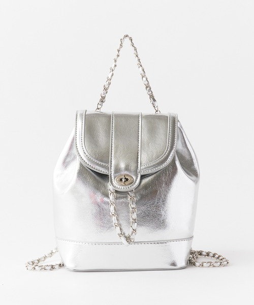 ROOPTOKYO（ループトウキョウ）の「チェーンミニリュック（バックパック/リュック・レディース・シルバー・FREE）」の8枚目の写真