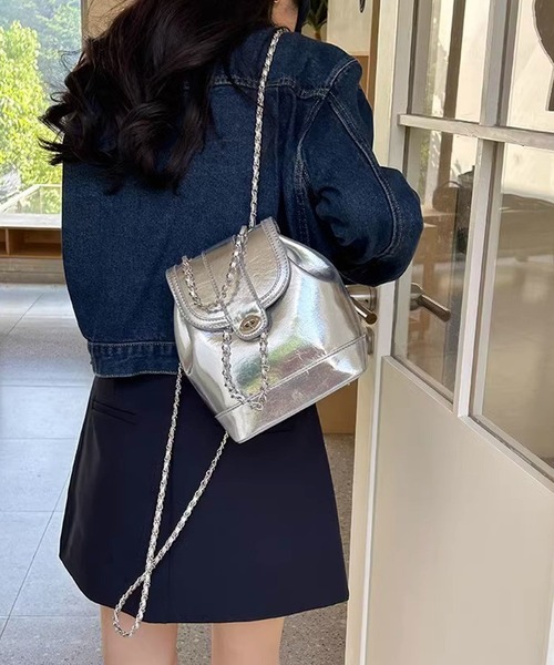 ROOPTOKYO（ループトウキョウ）の「チェーンミニリュック（バックパック/リュック・レディース・シルバー・FREE）」の15枚目の写真