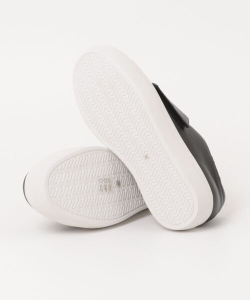 ALL BLACK（オールブラック）の「【本革/軽量/223g/厚底/3cm】ベルクロスニーカー（スニーカー・レディース・ホワイト/ブラック・38/37/36/35）」の5枚目の写真