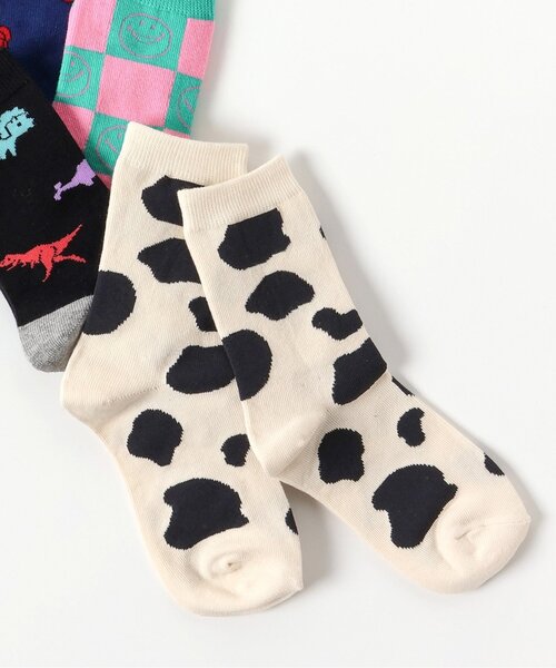 BREEZE（ブリーズ）の「BOYSバリエーション総柄ソックス（ソックス/靴下・キッズ・オフホワイト/ブラック/ネイビー/グリーン・15 /18/21）」の2枚目の写真