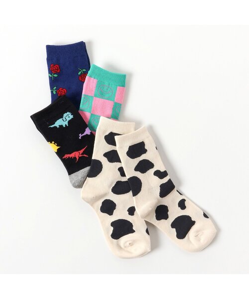 BREEZE（ブリーズ）の「BOYSバリエーション総柄ソックス（ソックス/靴下・キッズ・オフホワイト/ブラック/ネイビー/グリーン・15 /18/21）」の15枚目の写真