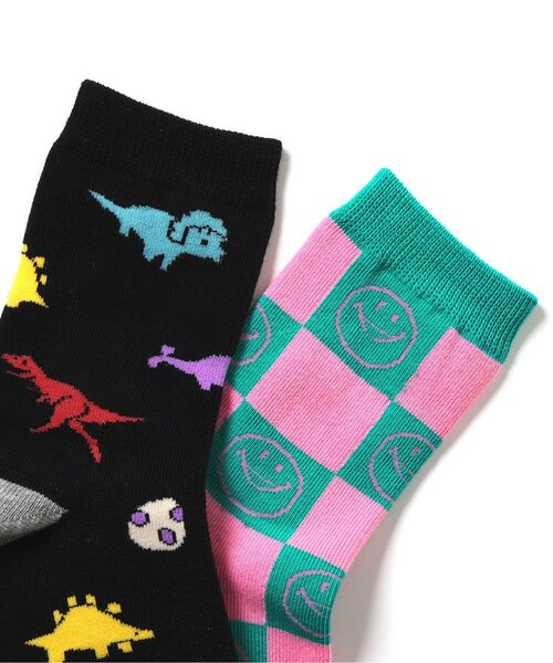 BREEZE（ブリーズ）の「BOYSバリエーション総柄ソックス（ソックス/靴下・キッズ・オフホワイト/ブラック/ネイビー/グリーン・15 /18/21）」の8枚目の写真