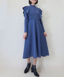 INTERPLAY（インタープレイ）の「【INTERPLAY x MAYUKO】Shoulder Ruffle Knit One-piece（ワンピース）」