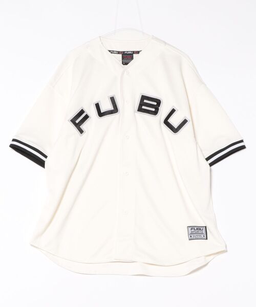 FUBU( フブ)の「FUBU Baseball Shirts/ベースボールシャツ/半袖/フブ(シャツ/ブラウス・メンズ・ブラック/ネイビー/ホワイト・L/XL/M)」の1枚目の写真