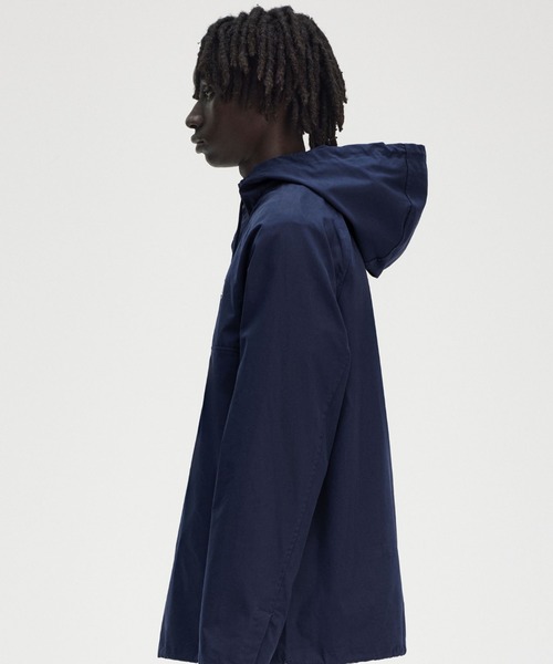 FRED PERRY(フレッドペリー)の「Overhead Smock Jacket/フード付きスモックジャケット(ブルゾン・メンズ・ブルー・S/M/L)」の11枚目の写真