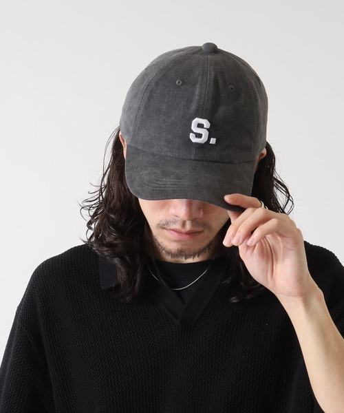 【ラッピング無料】 セール】Ree&Mee 帽子 CAP イニシャル S. サイズ調整付き 帽子