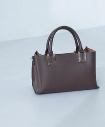 NATURAL BEAUTY BASIC | ◇スクエアメタルトートバック(トートバッグ)