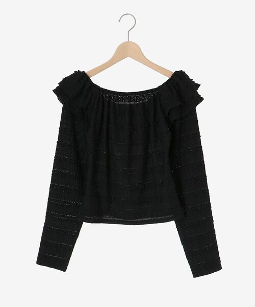 MAJESTIC LEGON(マジェスティックレゴン)の「前後2wayカットレースフリルトップス(Tシャツ/カットソー・レディース・アイボリー/ブラック/ホワイト系その他2・MEDIUM)」の21枚目の写真