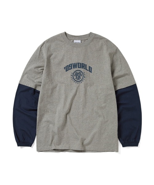 thisisneverthat（ディスイズネバーザット）の「Layered L/S Tee（Tシャツ/カットソー・メンズ・オリーブ/グレー系その他/ホワイト・XL/L/M/S）」の2枚目の写真