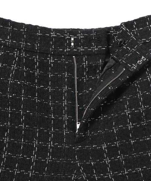 ESTNATION（エストネーション）の「ESTNATION / ミックスツイードショートパンツ（その他パンツ・レディース・ブラック・36/38）」の3枚目の写真