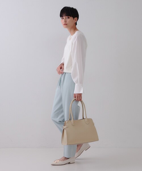 OPAQUE.CLIP（オペークドットクリップ）の「スムース合皮デザインミドルボストンバッグ（ボストンバッグ・レディース・ブラック/ブラウン系・00）」の15枚目の写真