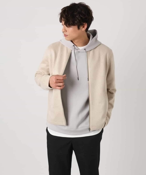 a.v.v（アーヴェヴェ）の「【毛玉になりにくい】ソフトダンボールなめらかパーカー※累計販売2.7万枚突破（パーカー・メンズ・ブルー/ピンク/ライトグレー・48/46/50/44）」の5枚目の写真