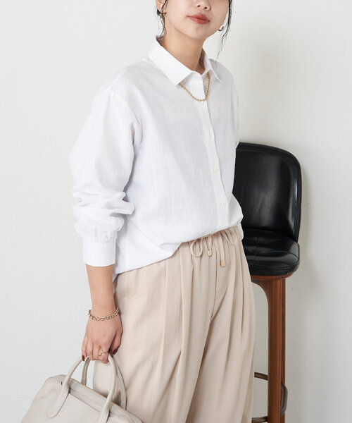 ✨新品✨Jena espace merveilleuxラミーバッククロスシャツ ラミーバッククロスシャツ | Jena espace merveilleux(ジェナ