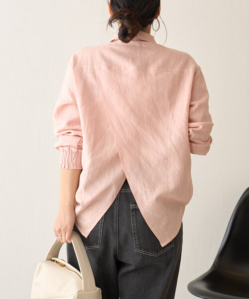 名品】リネンバッククロスシャツ | Jena espace merveilleux