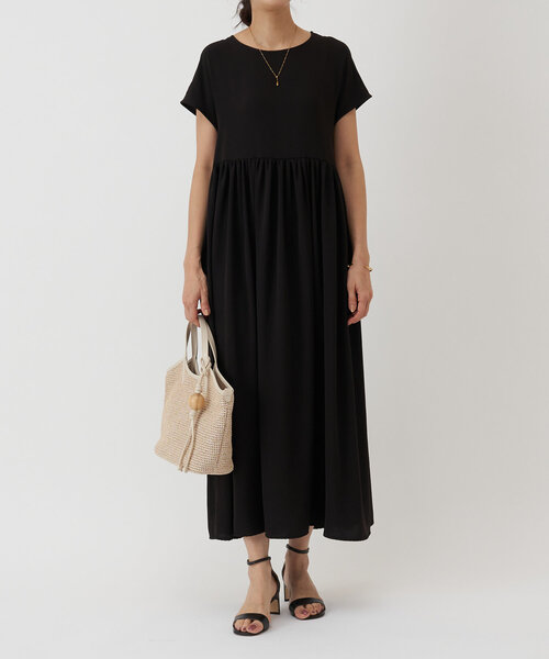 BEARDSLEY 25300円　ギャザーワンピース(ブルー) BEARDSLEY ギャザーワンピース(ブルー)