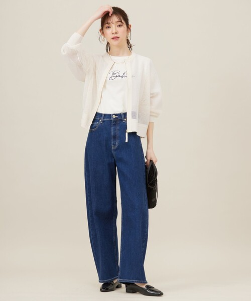 セール】【洗える】メッシュニット ブルゾン（ブルゾン）｜any