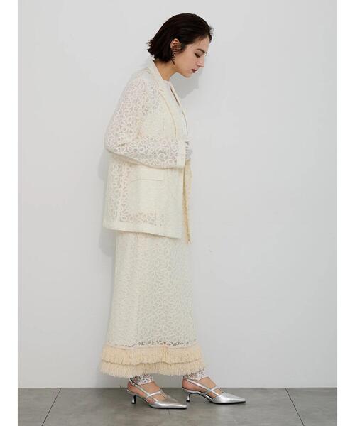 Te chichi（テチチ）の「【Atelier Sucre】バテンレースジャケット《2025spring catalog item》（ノーカラージャケット・レディース・オフホワイト・F）」の6枚目の写真