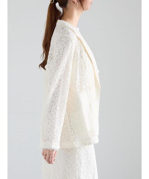 Te chichi（テチチ）の「【Atelier Sucre】バテンレースジャケット《2025spring catalog item》（ノーカラージャケット・レディース・オフホワイト・F）」の9枚目の写真