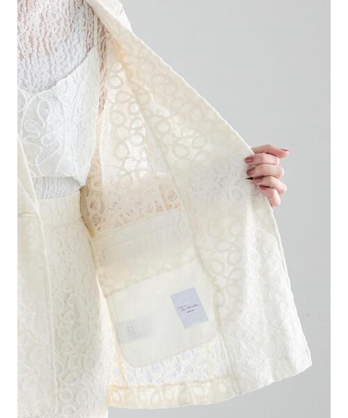 Te chichi（テチチ）の「【Atelier Sucre】バテンレースジャケット《2025spring catalog item》（ノーカラージャケット・レディース・オフホワイト・F）」の19枚目の写真