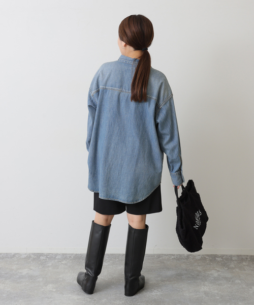 JOURNAL STANDARD(ジャーナルスタンダード)の「《追加3》ライトオンスデニムシャツ(シャツ/ブラウス・レディース・ブルー系その他・FREE)」の9枚目の写真