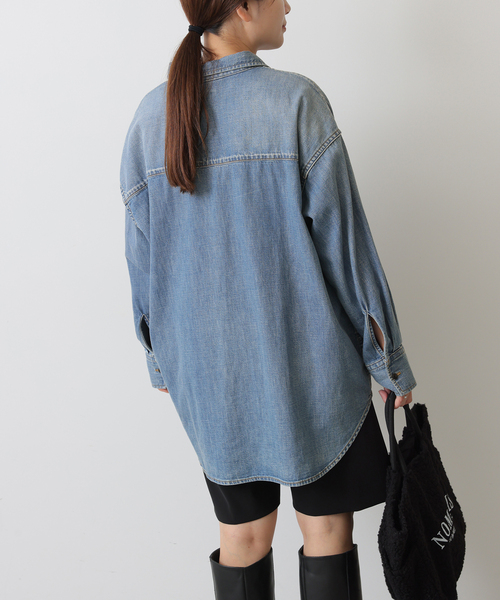 JOURNAL STANDARD(ジャーナルスタンダード)の「《追加3》ライトオンスデニムシャツ(シャツ/ブラウス・レディース・ブルー系その他・FREE)」の12枚目の写真