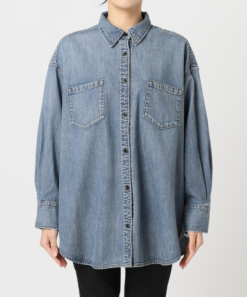 JOURNAL STANDARD(ジャーナルスタンダード)の「《追加3》ライトオンスデニムシャツ(シャツ/ブラウス・レディース・ブルー系その他・FREE)」の15枚目の写真
