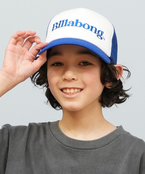 BILLABONG(ビラボン)の「BILLABONG/ビラボン TRUCKER キッズ キャップ BF015-900(キャップ・キッズ・ブラック×ホワイト/ホワイト×ブルー・FREE)」の1枚目の写真