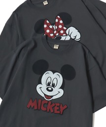 Disney | Disney/ディズニー ミッキーマウス・ミニーマウス・フレンズ オーバーサイズ ピグメント風 ヴィンテージ加工 半袖Tシャツ/レディース メンズ(Tシャツ/カットソー)