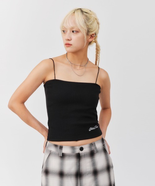 atmos pink（アトモスピンク）の「atmos pink Logo Embroidery Camisole / アトモス ピンク ロゴ エンブロイダリー キャミソール（キャミソール・レディース・ホワイト/ブラック/グレー・FREE）」の2枚目の写真