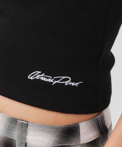 atmos pink（アトモスピンク）の「atmos pink Logo Embroidery Camisole / アトモス ピンク ロゴ エンブロイダリー キャミソール（キャミソール・レディース・ホワイト/ブラック/グレー・FREE）」の10枚目の写真