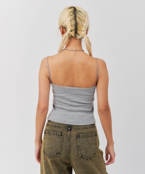 atmos pink（アトモスピンク）の「atmos pink Logo Embroidery Camisole / アトモス ピンク ロゴ エンブロイダリー キャミソール（キャミソール・レディース・ホワイト/ブラック/グレー・FREE）」の17枚目の写真